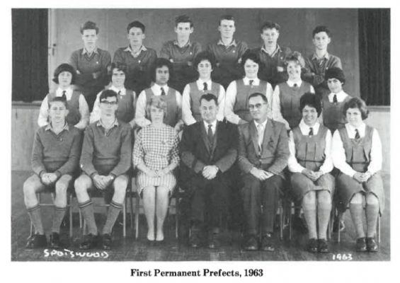 1963 Spotswood College prefects