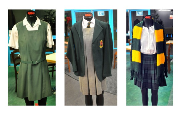 Display of Girls uniforms