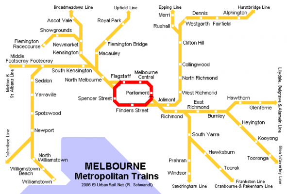 melbourne train lines